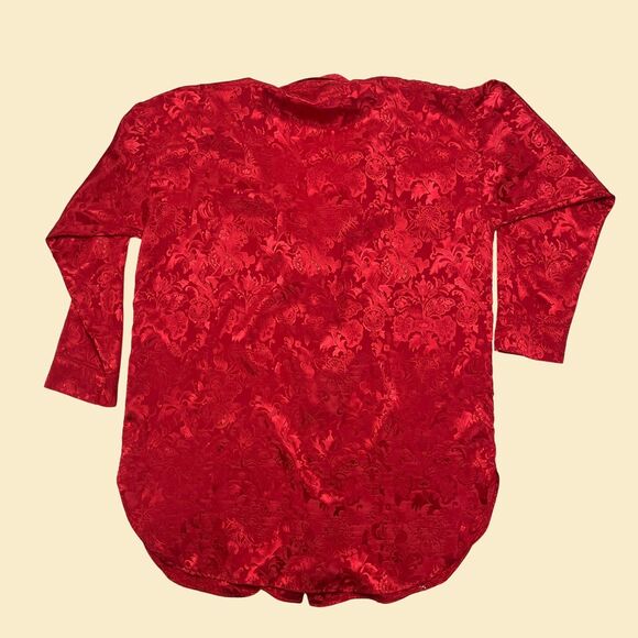 90s Victoria's Secret size PS button down shirt/mini nightgown, vintage pink top - Picture 6 of 6